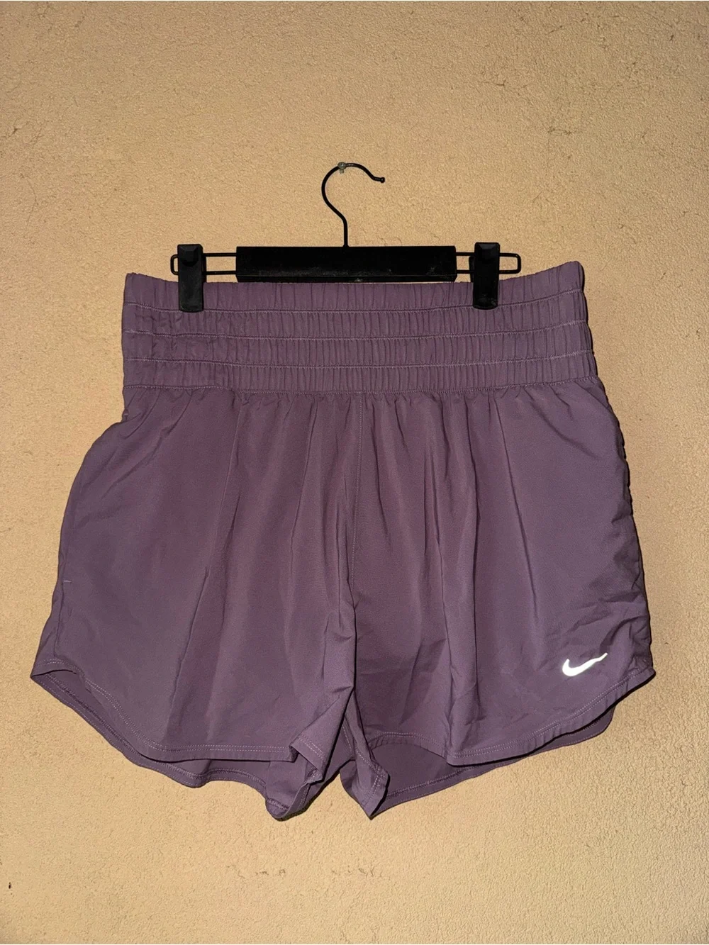 Nike Women's Violet High-Waist Athletic Shorts